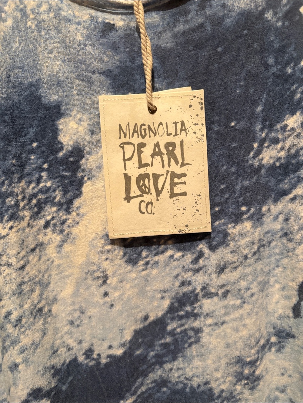 Magnolia Pearl Blue and Cream Tie-Dye Top - Picture 4 of 7